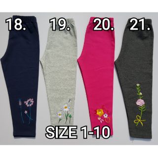 Combo quần legging bé gái