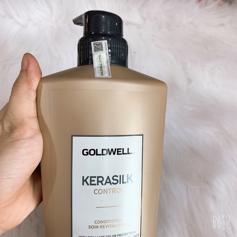 Combo gội xả Suôn Mượt Goldwell Kerasilk Control Conditioner 1000ml*2