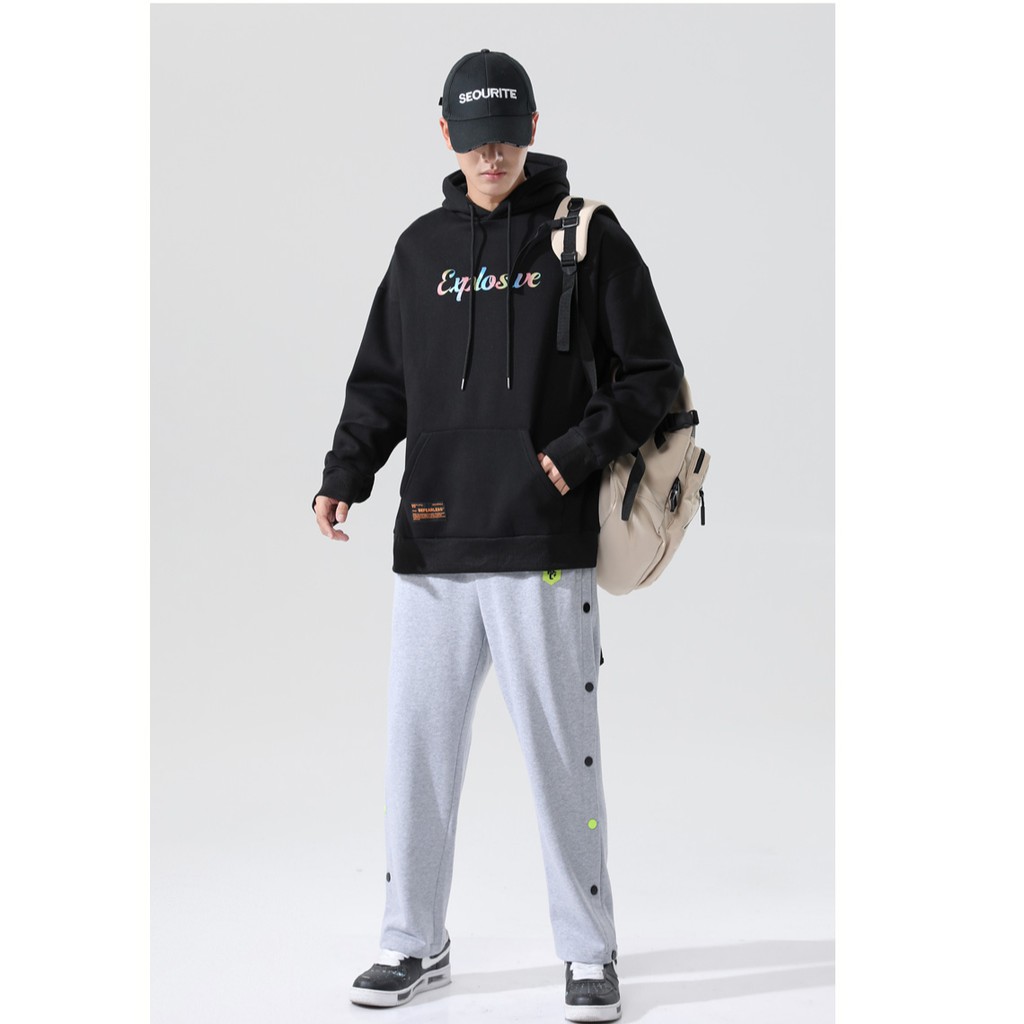 Áo Hoodie Explosive 7 màu mã HD104 HALEY Unisex phong cách Hàn Quốc cá tính, Chất Nỉ Dày Dặn Ấm Áp