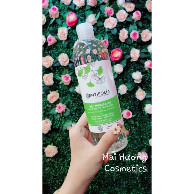 Nước tẩy trang rau má Centifolia Micellaire Water Pháp 500ml