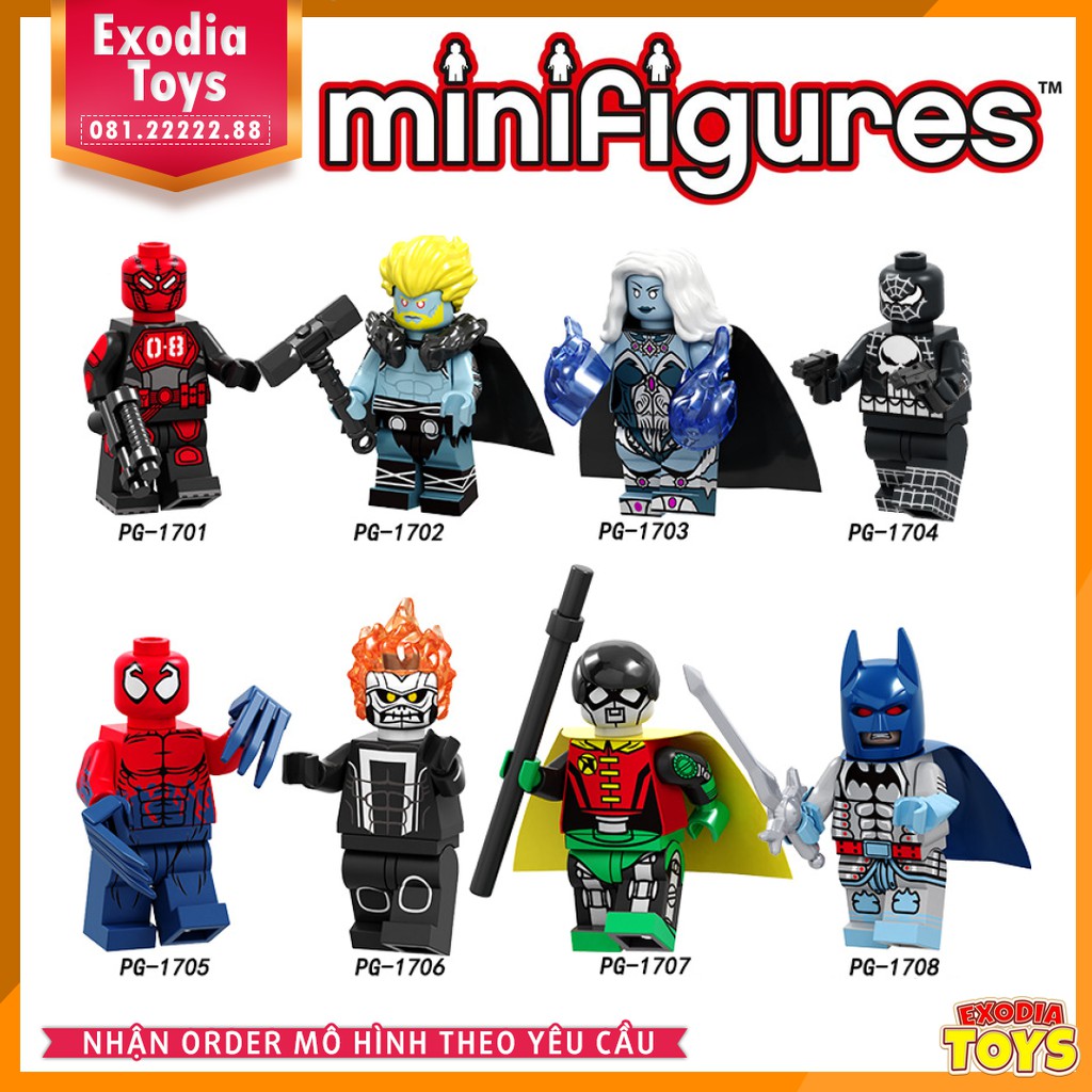 Xếp hình minifigure Siêu anh hùng vũ trụ Marvel và DC Comics - Đồ Chơi Lắp Ghép Sáng Tạo - POGO 8194