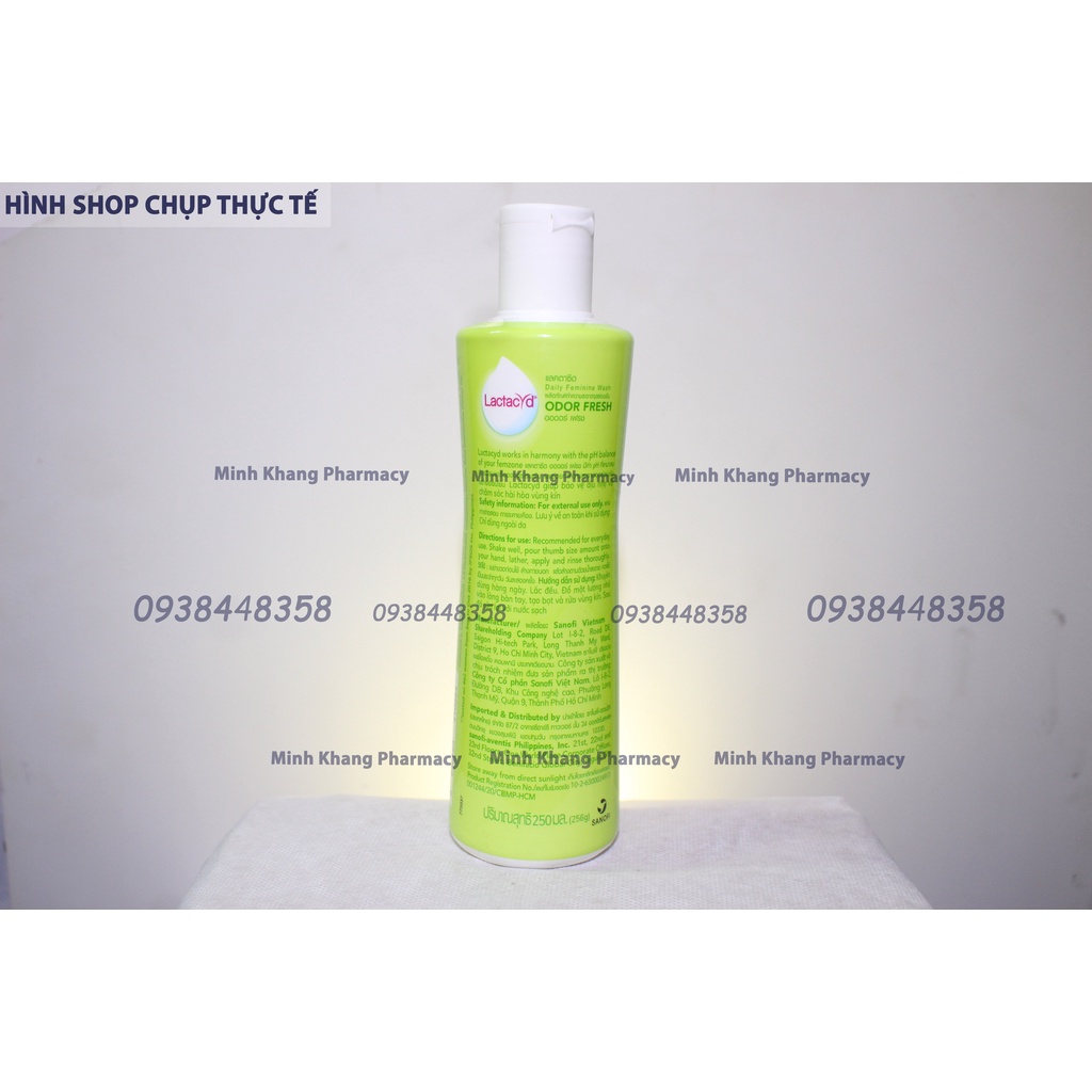 Dung dịch vệ sinh phụ nữ Lactacyd Odor Fresh 250ml khử mùi chăm sóc vùng kín thơm nước rửa phụ khoa se khít vùng kín nữ