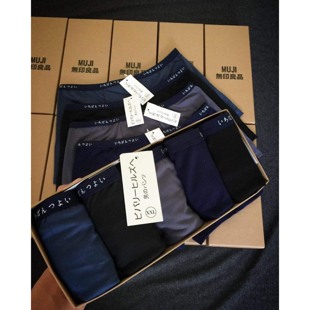 Hộp 5 quần lót ĐÙI xuất Nhật cotton