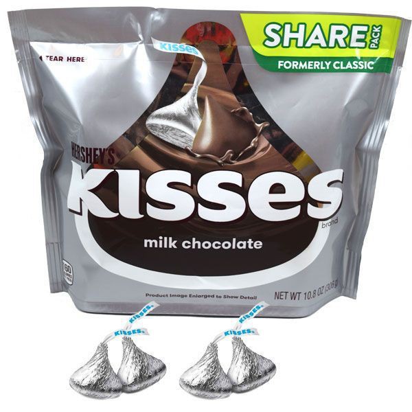 Kẹo Socola sữa Hershey's Kisses Milk Chocolate 306g (Mỹ)