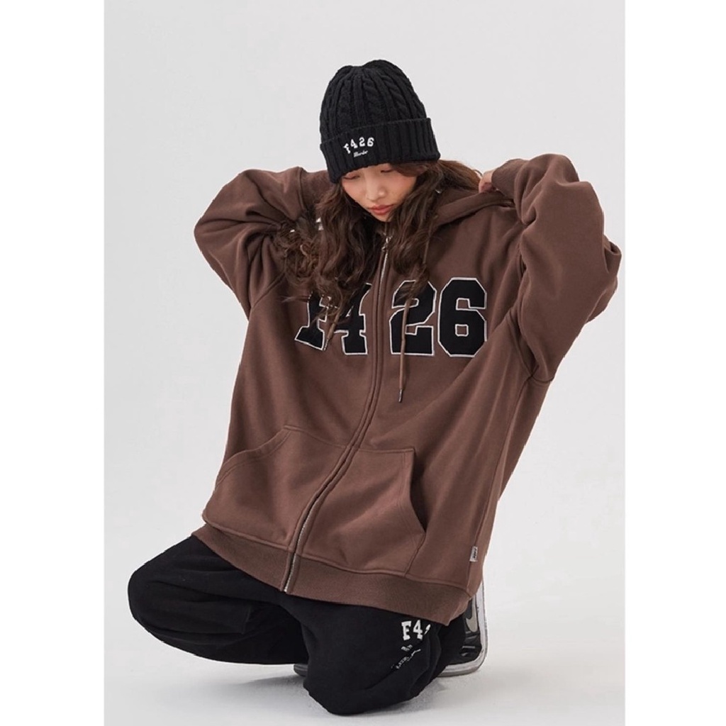 Áo khoác áo hoodies zip F426 chất nỉ ngoại khoá kéo ullzang Unisex - Gin Store