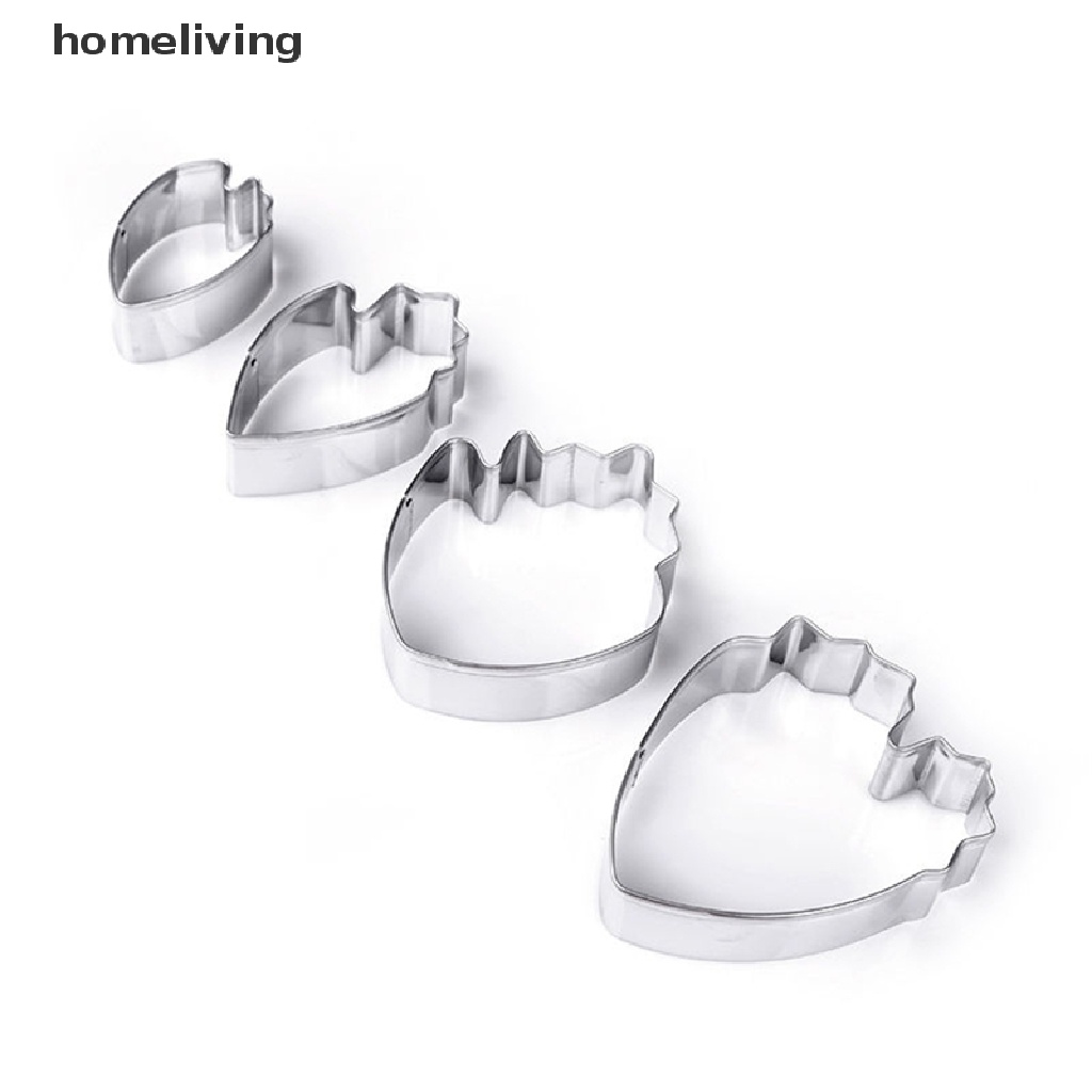 Bộ 4 Khuôn Cắt Bánh Hình Hoa Mẫu Đơn Độc Đáo Tiện Dụng