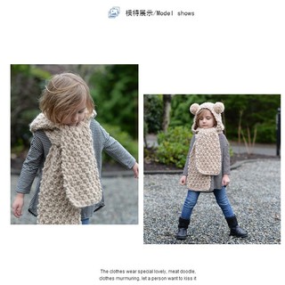 Mũ len liền khăn tai thỏ ...............................................................................................