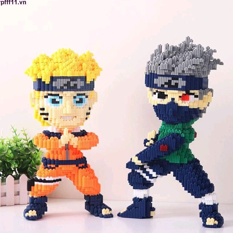 Lego lắp ráp One Piece ghép hình nhân vật Kakashi Luffy Naruto Chopper