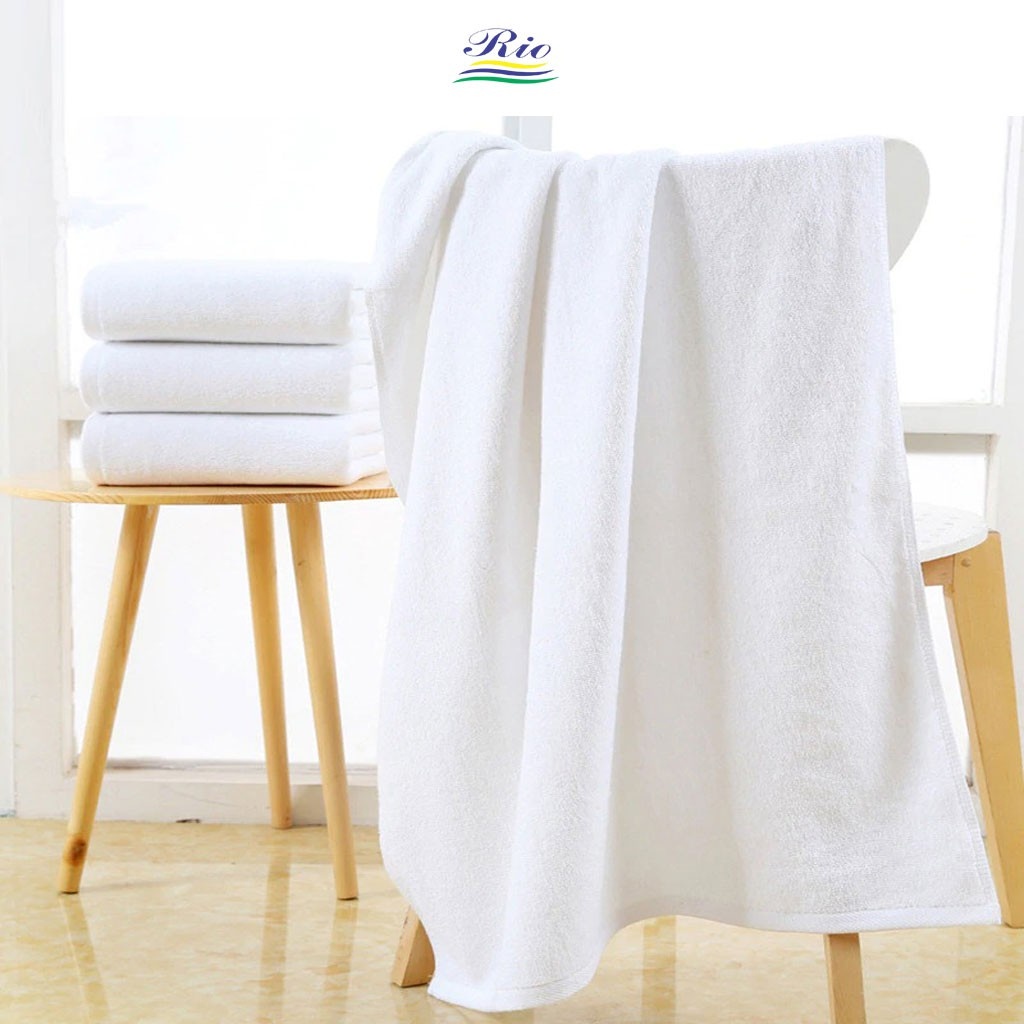 Khăn Cotton Riotex loại A cho nhà nghỉ, khăn khách sạn, Spa, dày dặn, siêu thấm hút