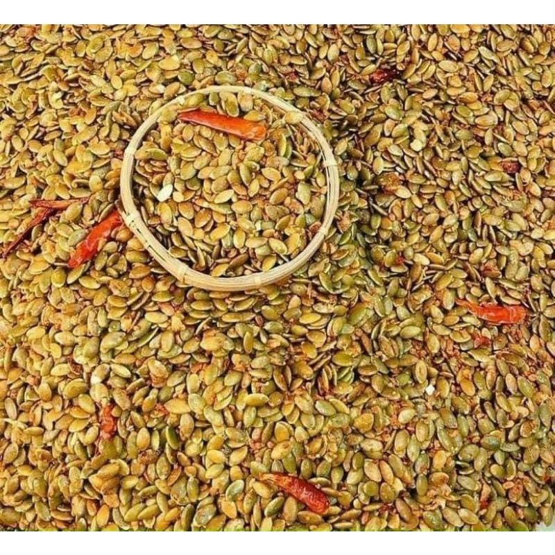 HẠT BÍ XANH TỎI ỚT(Hủ pet 400g)