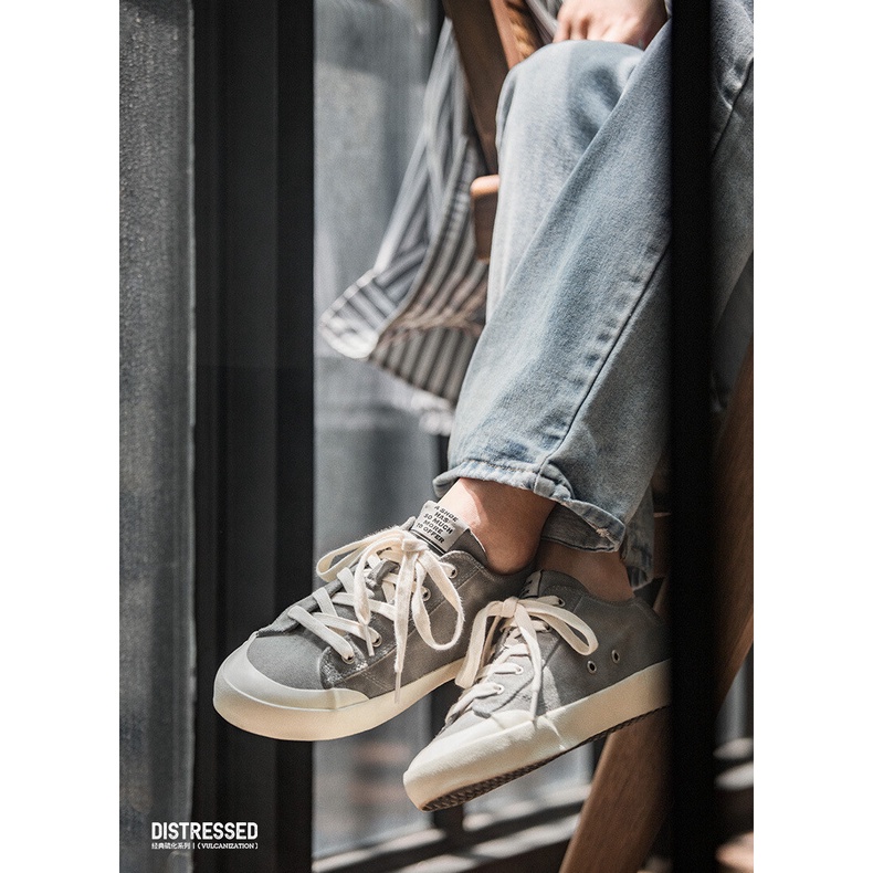 Giày thể thao MADEN vải canvas nhiều màu tùy chọn giặt sạch được thời trang mùa thu 2022 thường ngày cho học sinh nam