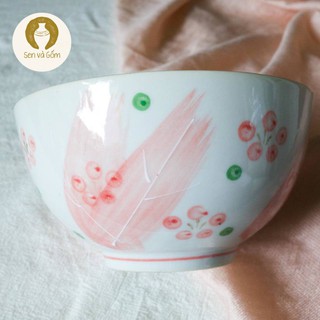 Tô canh màu trắng size trung gốm Nhật Sen Và Gốm SVG4272