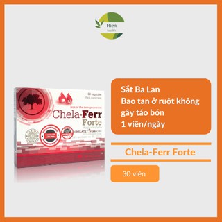 [Sắt Balan] -  Viên uống bổ sung sắt cho mẹ bầu Chela Ferr Forte (30viên) Hỗ trợ bổ sung sắt - dễ hấp thu sắt, thiếu máu