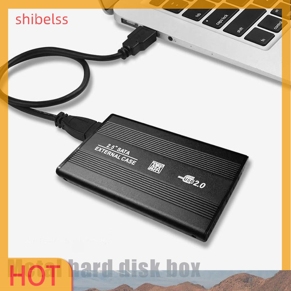 Vỏ Ổ Cứng Ngoài Shibelsss 2.5 Inch Sata Usb2.0 Bằng Hợp Kim Nhôm Ốp | BigBuy360 - bigbuy360.vn