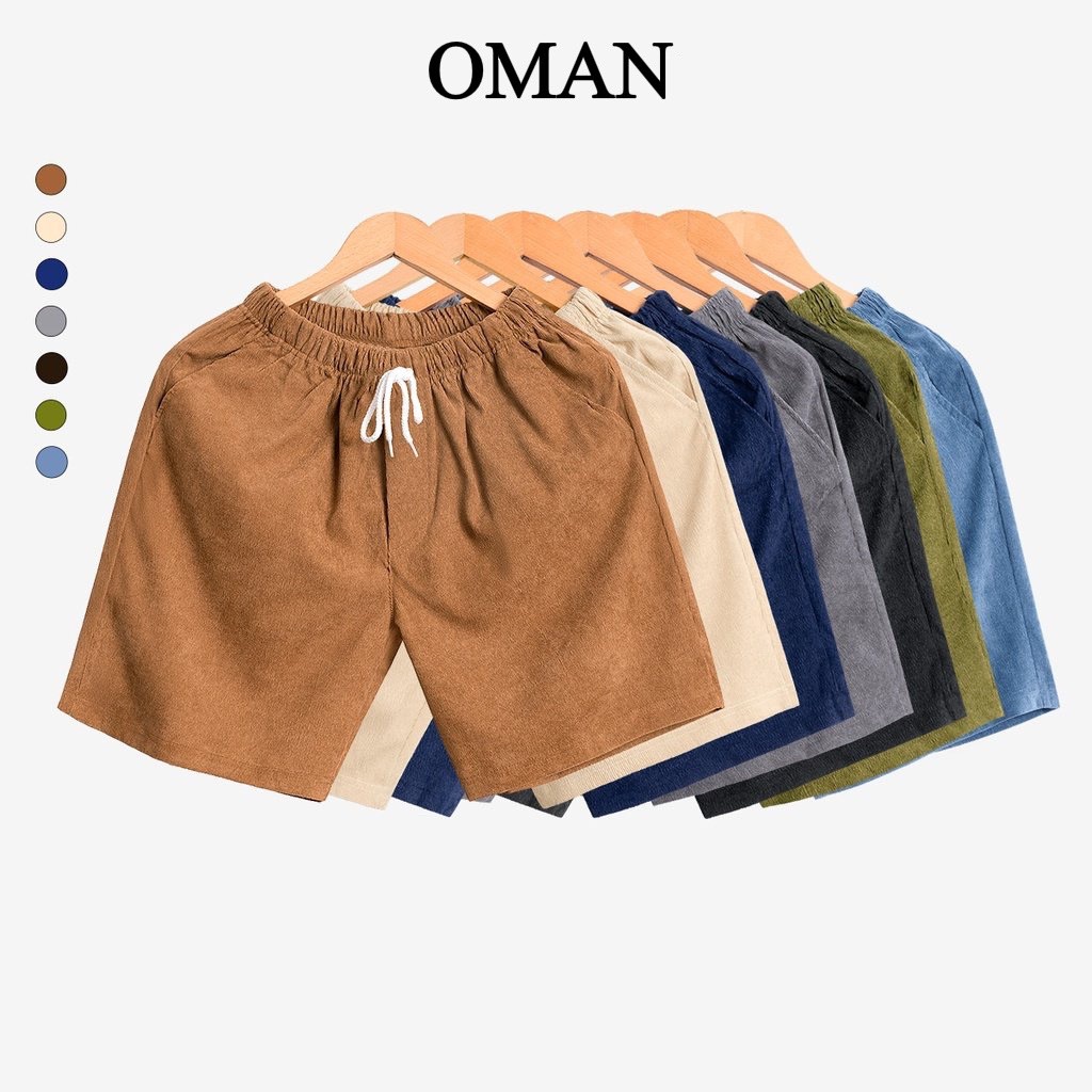 Quần short nam nhung tăm dáng rộng - QS85