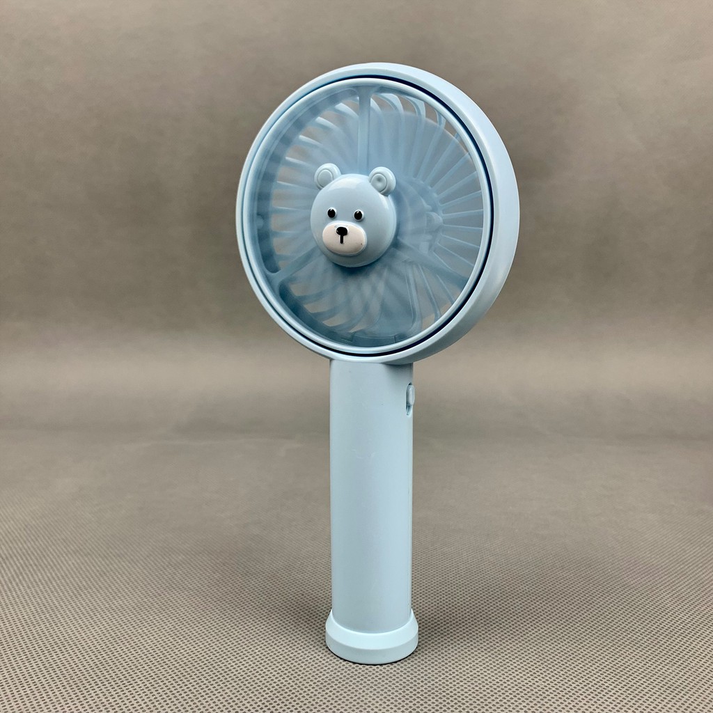 Quạt mini cầm tay Mini Fan 3 chế độ mát có đế để bàn pin 1200mah dùng trên 5 tiếng | BigBuy360 - bigbuy360.vn