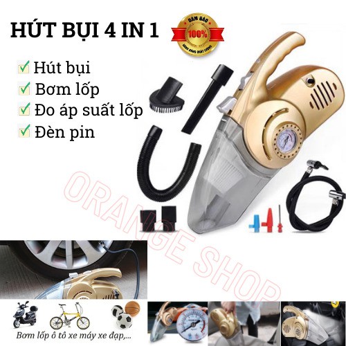 [LOẠI 1] MÁY HÚT BỤI CẦM TAY ĐA NĂNG KIÊM BƠM LỐP - Hút bụi mini 4 in 1 tiện dụng