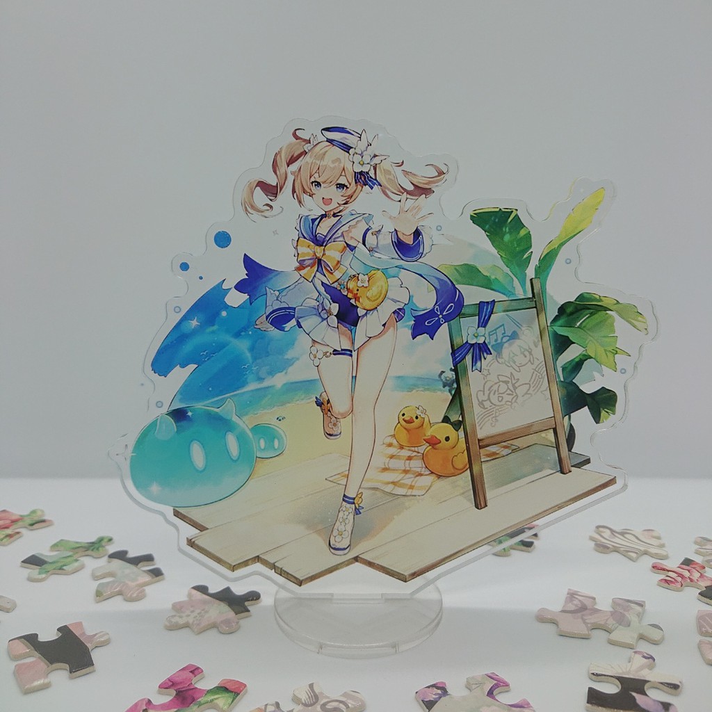 Tượng mica Standee anime Barbara Summer - Genshin Impact