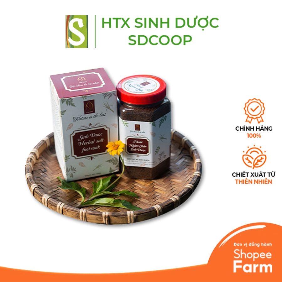 Muối thảo dược ngâm chân 550g HTX Sinh Dược