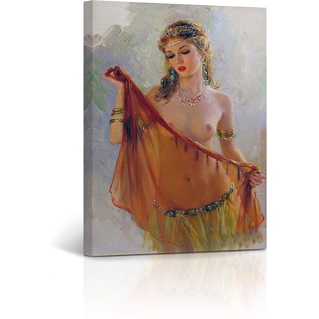 BuyWall In Canvas Nude Nghệ Thuật Gợi Cảm Người Phụ Nữ Ottoman Oriantel Vũ Công Vintage Nữ Nude Tranh Gợi Cảm Trang Trí Phòng Ngủ Nghệ Thuật Treo Tường Nhà trang Trí Kéo Dài Và Đóng Khung Sẵn Sàng Hanginches