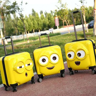 VALI MINION VUÔNG SIZE 18 & SIZE 20 - 3 SẮC THÁI CẢM XÚC (có bán sỉ)