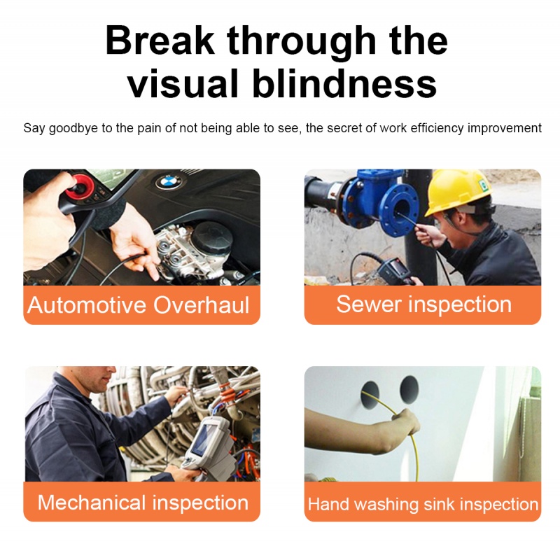 Camera nội soi HdoorLink 7mm chống thấm nước IP67 với 6 bóng LED có thể điều chỉnh cổng Micro USB