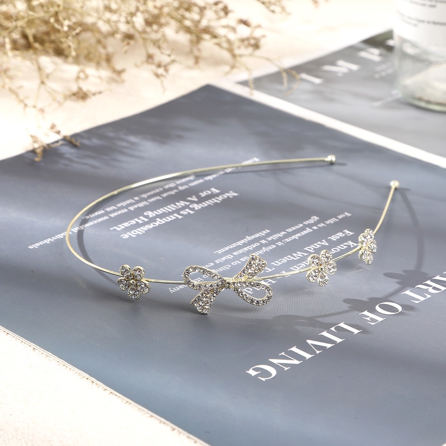 Băng Đô Cài Tóc Bằng Hợp Kim Đính Đá Và Ngọc Trai Dễ Thương Cho Nữ