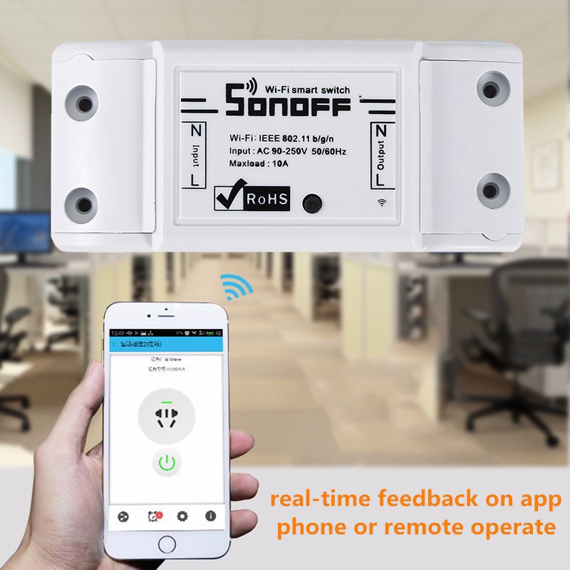 Công Tắc Chuyển Đổi Mini Sonoff Kết Nối Wifi