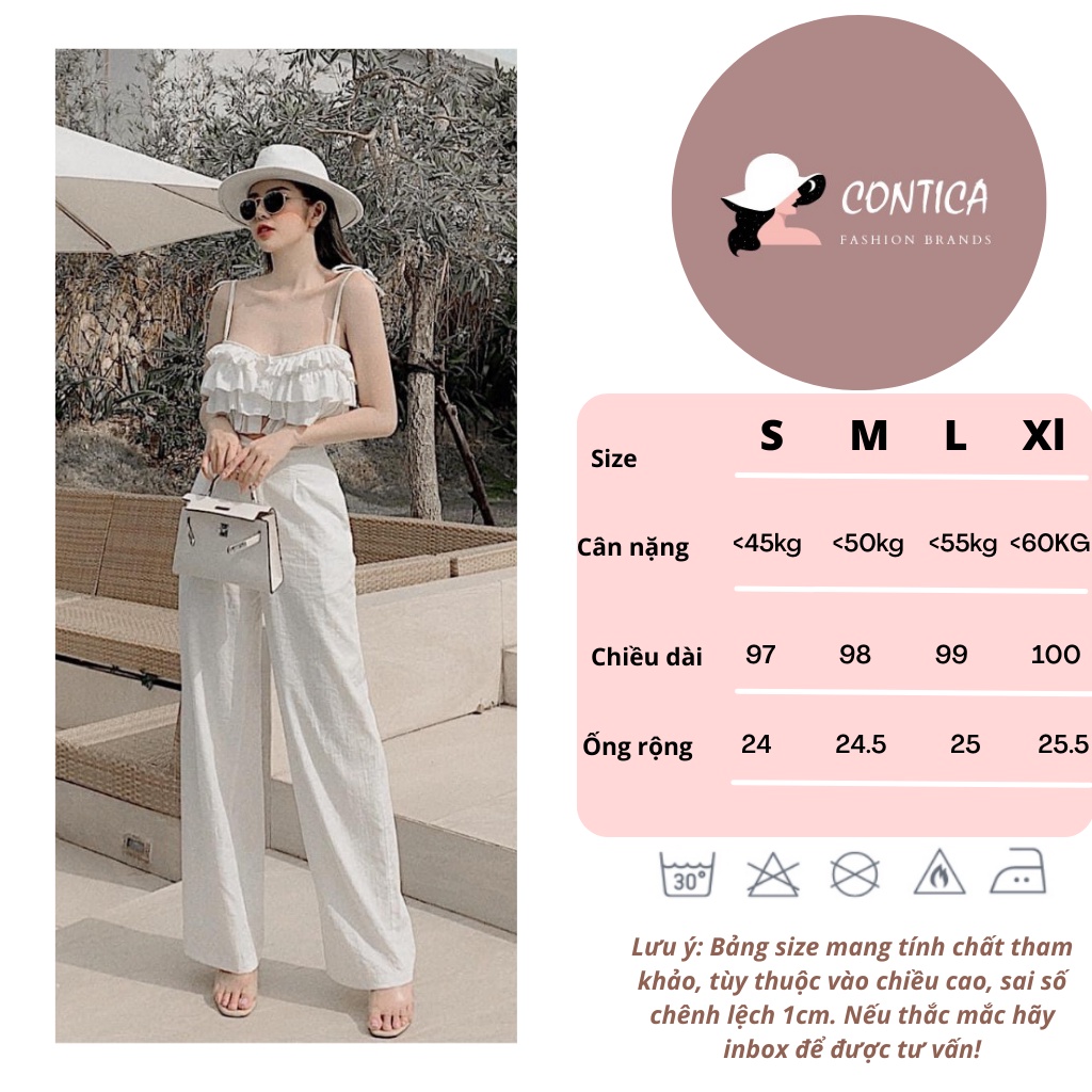 Quần đũi dài ống rộng,quần culottes đũi dáng dài chun lưng kiểu nhật, thoái mái dễ chịu