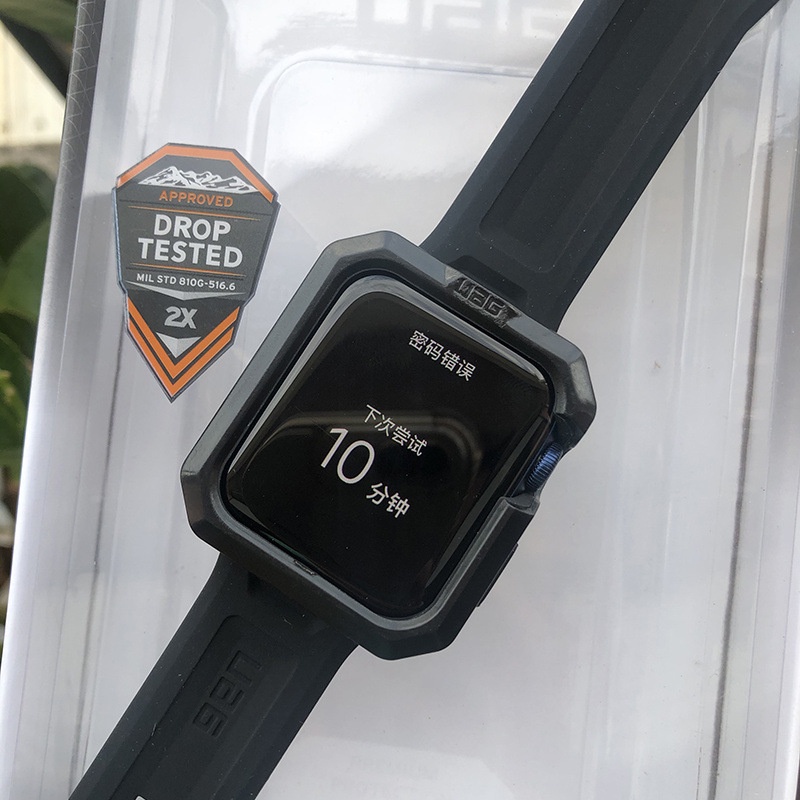 Uag Bộ Dây Đeo Silicon + Khung Bảo Vệ Chống Sốc 38mm Cho apple watch 7 SE 6 5 4 3 44mm 42mm 40mm