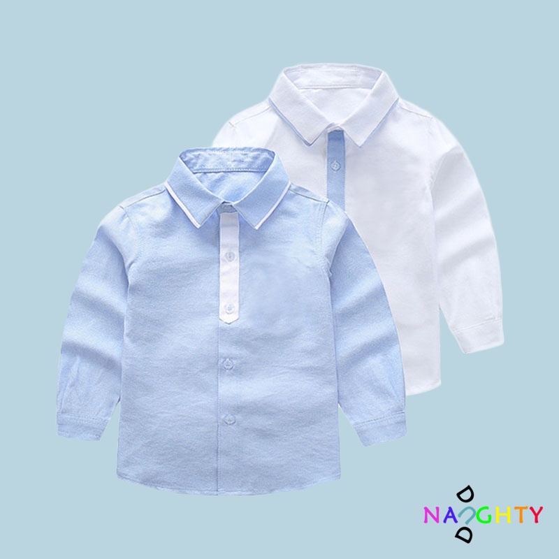 Áo Sơ Mi Dài Tay Thời Trang Dành Cho Bé Trai Từ 2-10 Tuổi