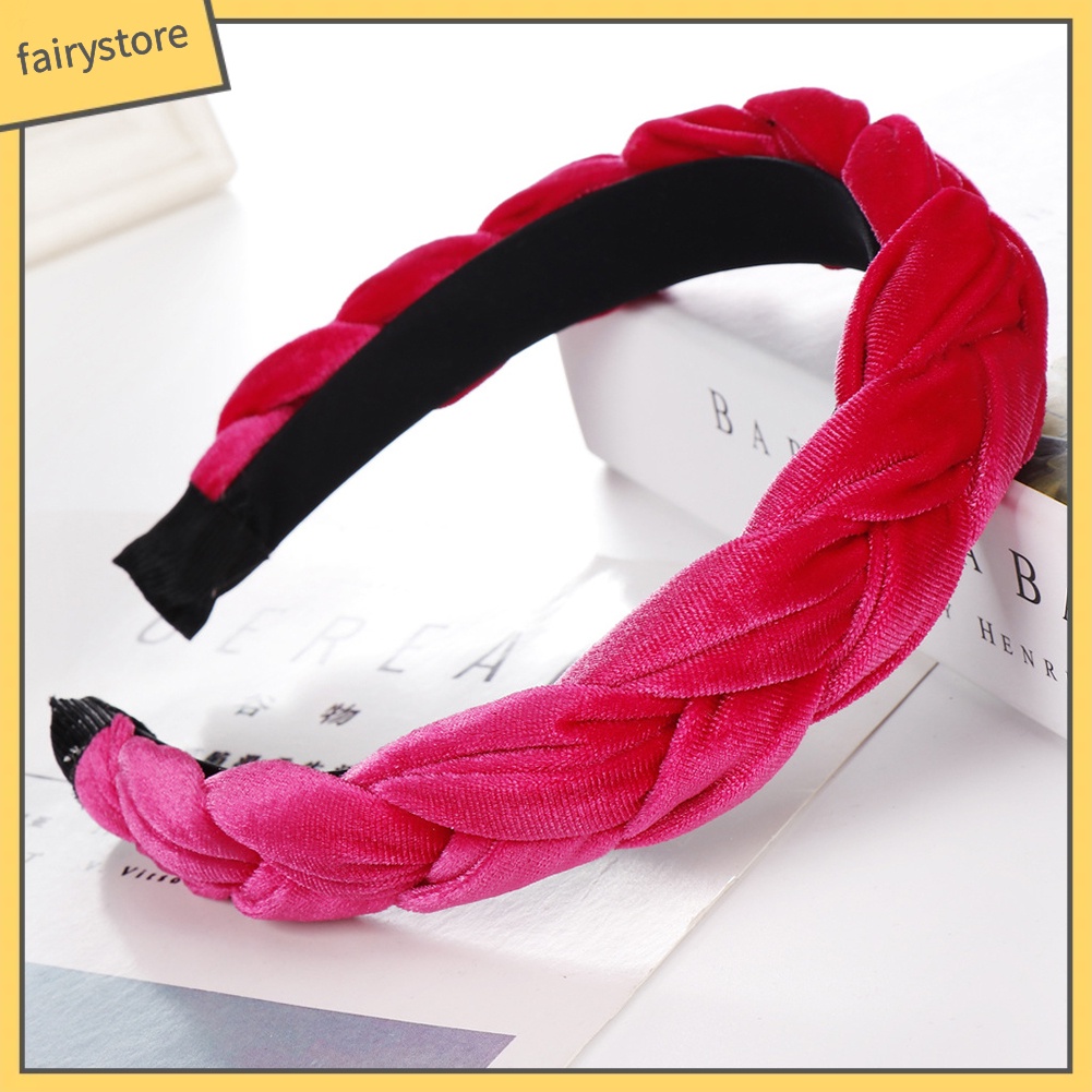 Băng Đô Cài Tóc Hoạ Tiết Bím Tóc Cho Nữ