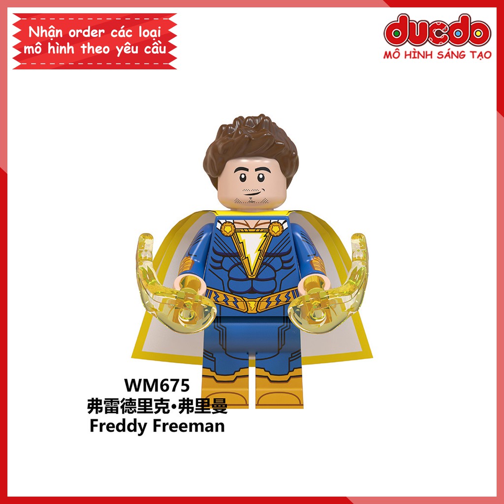 Minifigures các nhân vật siêu anh hùng trong Shazam - Đồ chơi Lắp ghép Xếp hình Mô hình Mini WM6058