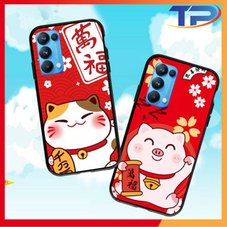 Ốp lưng Oppo Reno 5 / 4 / 4 Pro / 3 / 3 Pro / 2F / 2 / 10X Mèo Thần Tài 01