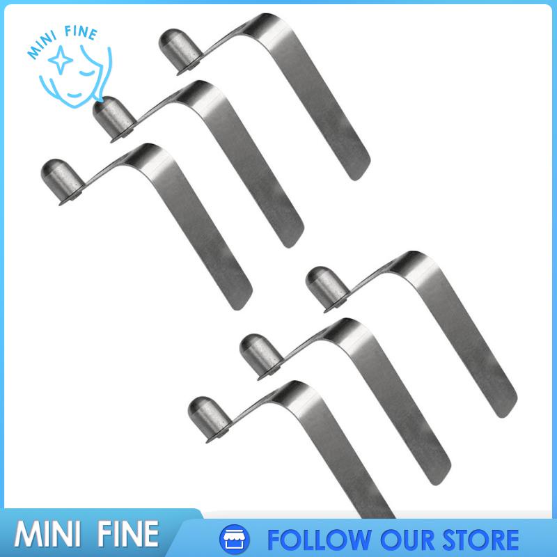 Set 6 Kẹp Lò Xo Bằng Thép Không Gỉ Màu Bạc Chuyên Dụng Cho Lều Thuyền Kayak