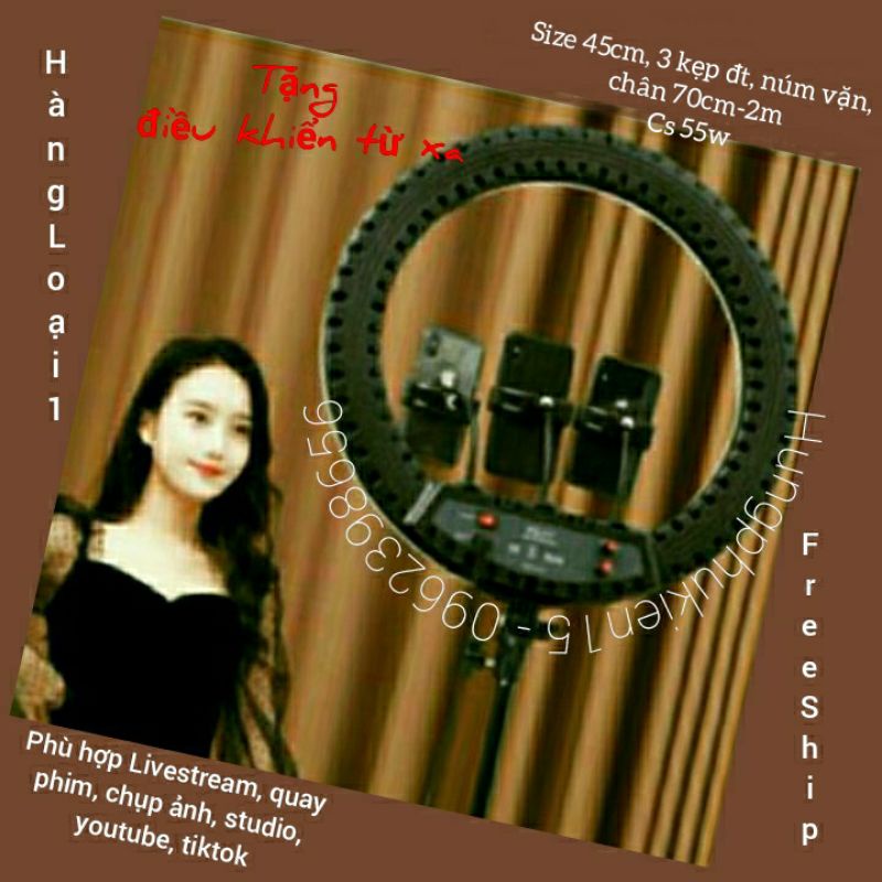 Bộ Đèn Livestream đèn make up, đèn chụp hình