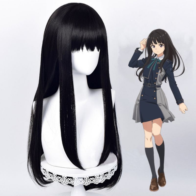 [Sẵn] Wig/tóc giả Takina Inoue - Lycoris Recoil màu đen [Miu Cosplay]