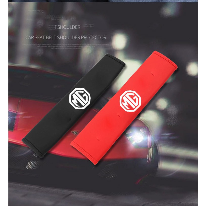 Set 2 Vỏ Bọc Đệm Vai Gắn Dây Đai An Toàn Cho Xe Hơi mg 3 Mg5 Mg6 Mg7 mg Zs mg Zr