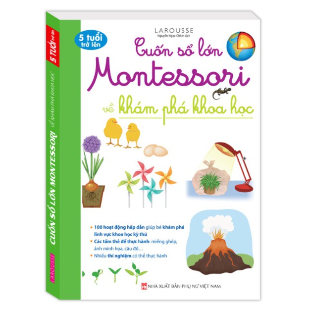 Sách - Cuốn sổ lớn Montessori về khám phá khoa học (bìa mềm)
