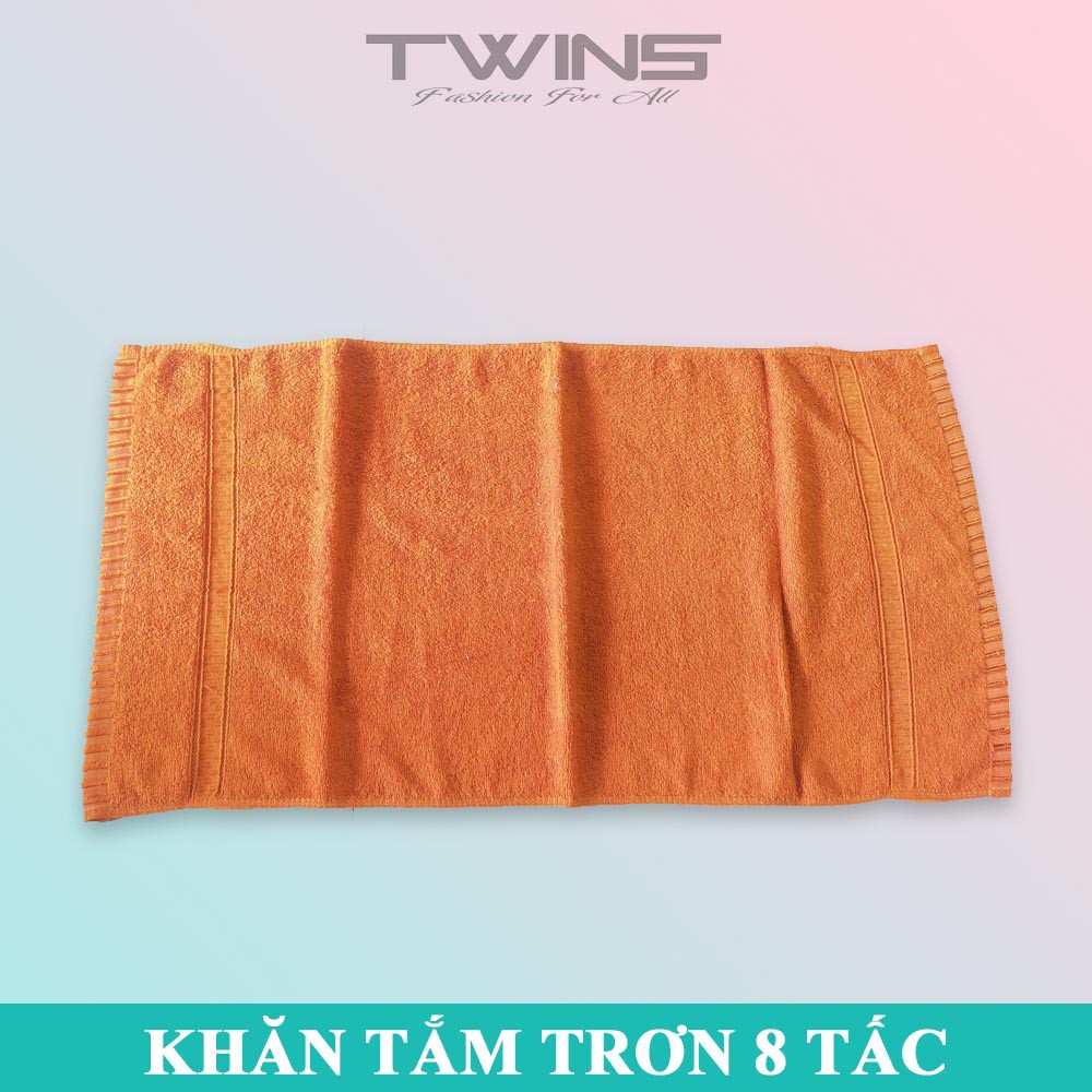 Khăn tắm cotton cao cấp đa năng màu trơn 8 tấc thấm hút nước tốt bền màu không xù lông (shop giao màu ngẫu nhiên)