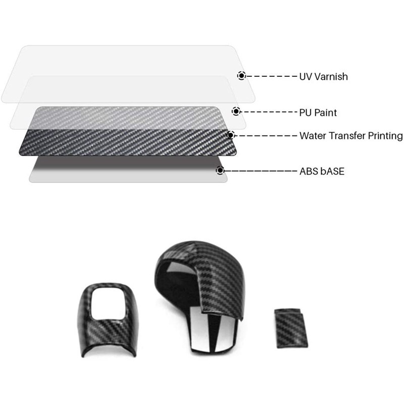 Viền Bọc Cần Số Bằng Sợi Carbon Cho Xe Hơi Honda 10th Civic 2016-2020