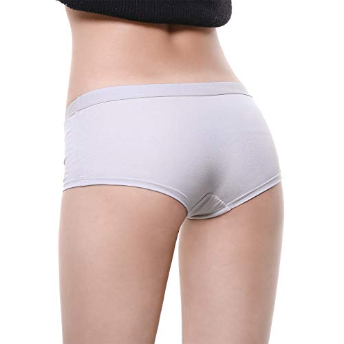 Quần Lót Boxer Vải Cotton Màu Trơn Thoáng Khí Thời Trang Nữ Chất Lượng Cao