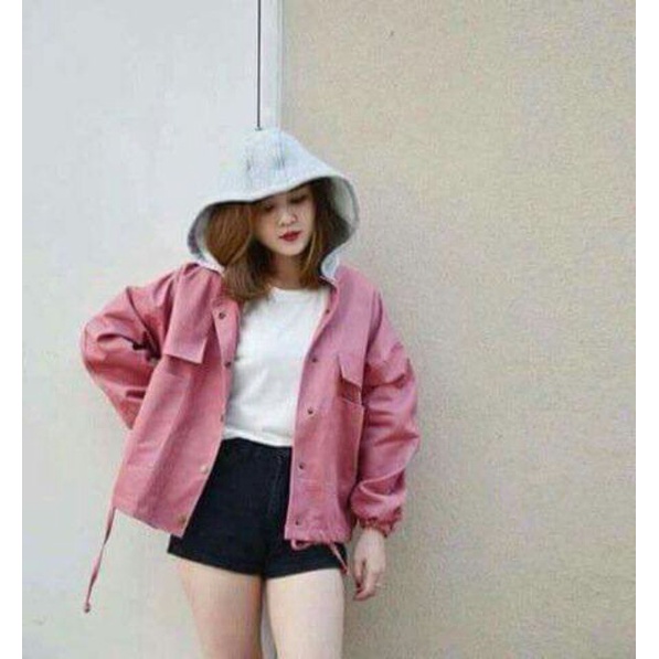 Áo Khoác Kaki Tháo Nón Được KK1