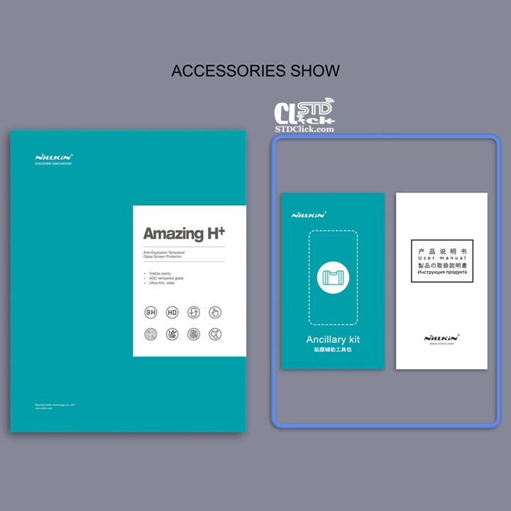 KÍNH CƯỜNG LỰC IPAD PRO M2 12.9 2022 - M1 12.9 2021 - 12.9 2020 NILLKIN H+ CHÍNH HÃNG