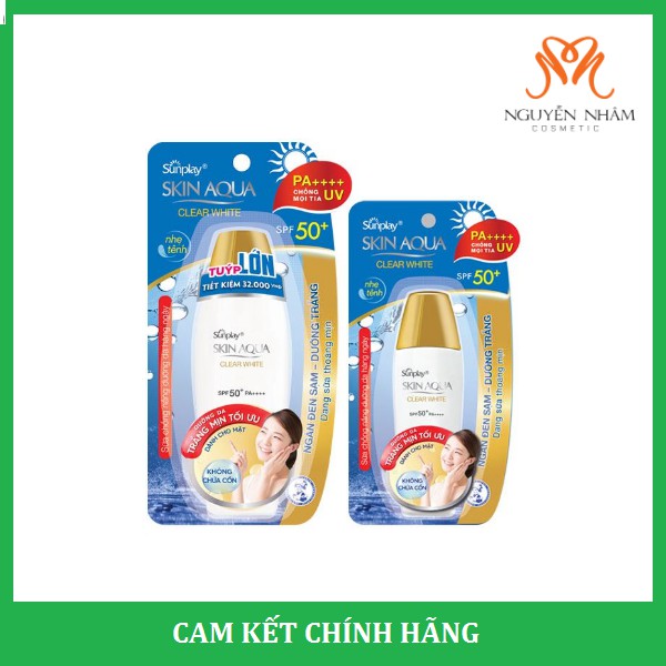 Sữa Chống Nắng Dưỡng Da Trắng Mịn Sunplay Skin Aqua Clear White SPF50+/PA++++