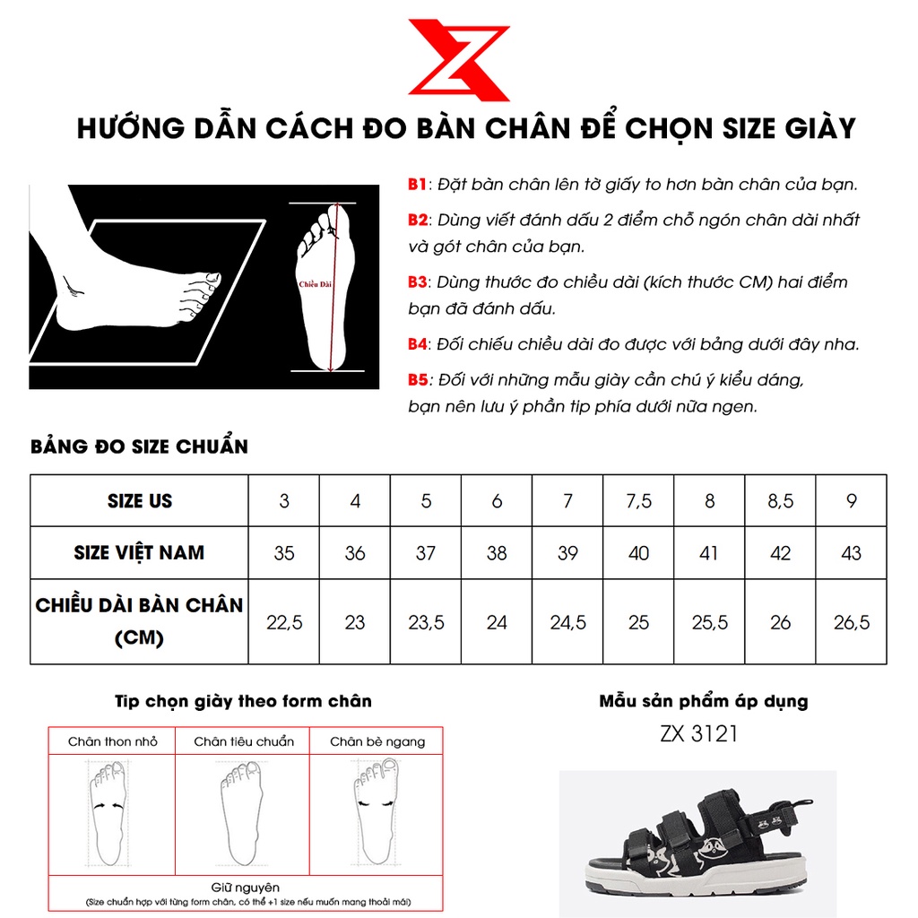 Sandals ZX 3121 Streetwear đế bằng khóa dán Meta Raccoon Grey & Black Grey