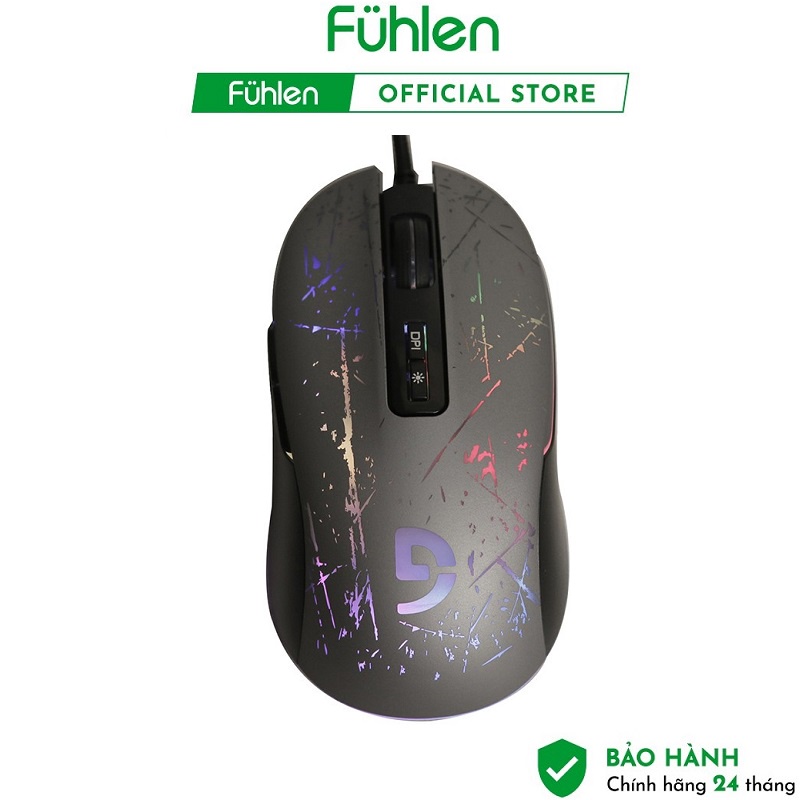 Chuột Gaming có dây Fuhlen Nine Series F200 Led 7 màu - Hàng chính hãng bảo hành 24 tháng