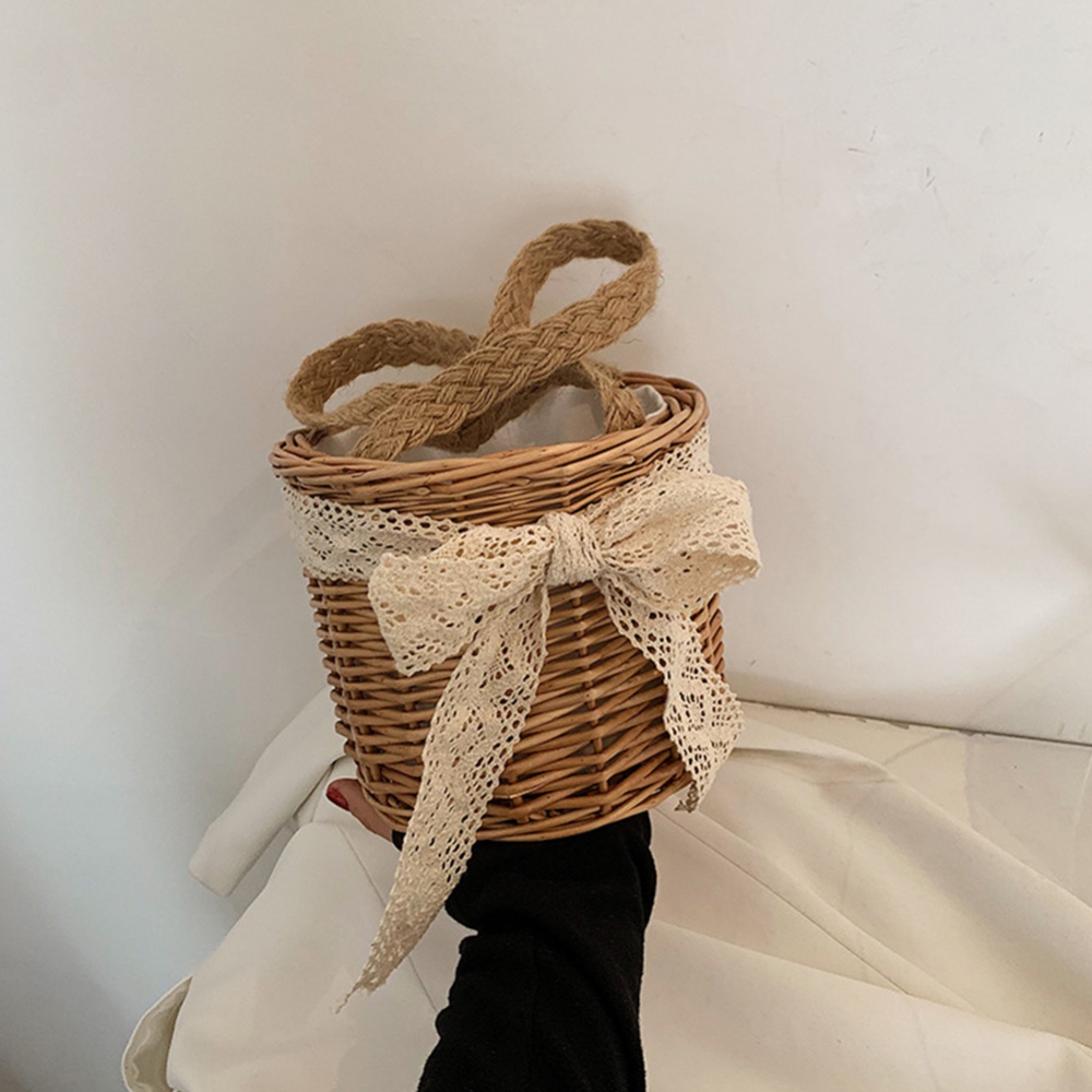 Giỏ Mây Đựng Đồ Cỡ Lớn Phong Cách Retro