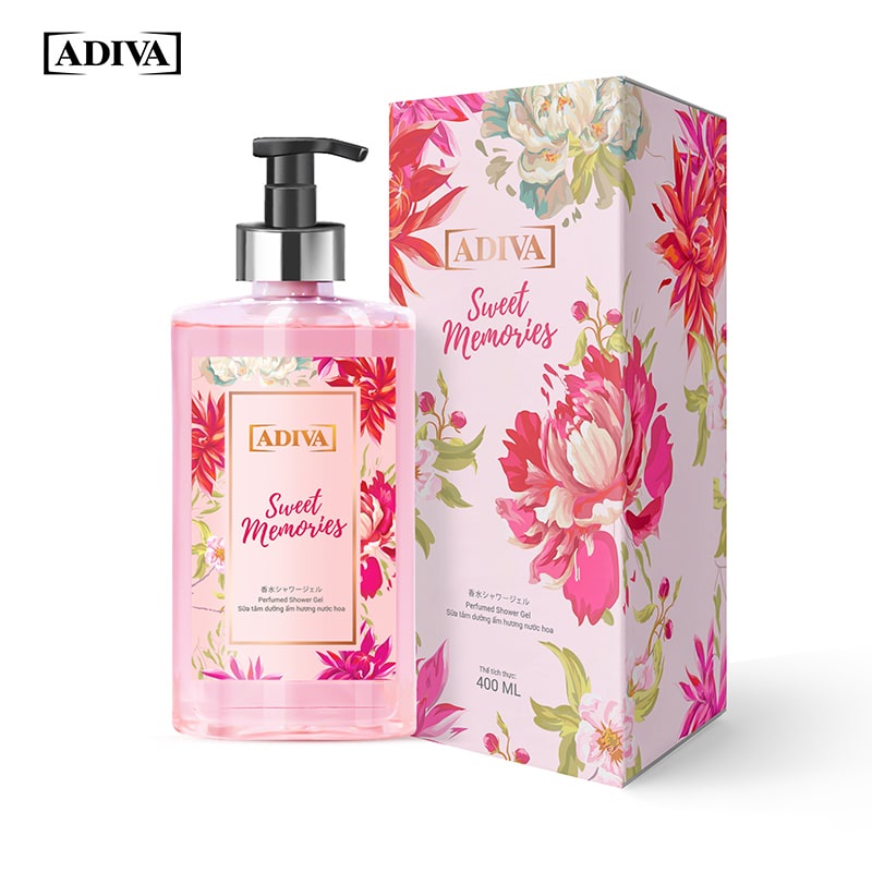 Sữa Tắm Dưỡng Ẩm Hương Nước Hoa ADIVA Sweet Memories 400ml