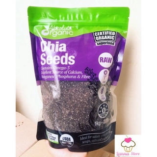 [Xả Kho] [Xả Kho] [HÀNG CHUẨN TẶNG BÚT SOI LOGO] Hạt chia Seeds Úc Absolute Organic - nội địa Úc